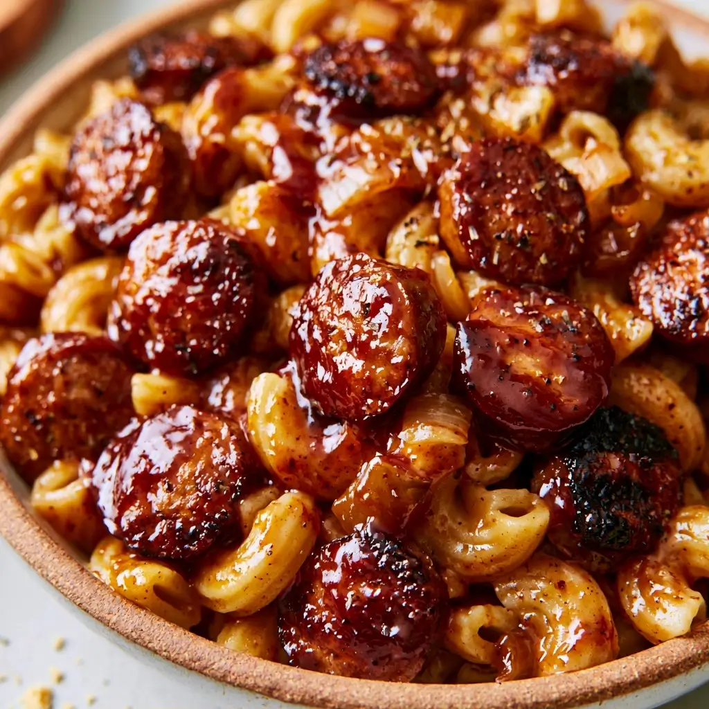 One Pot Honey Bbq Sausage Pasta Recipe