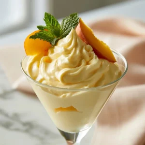 Peach Mousse (light, Creamy & Perfect For Summer)
