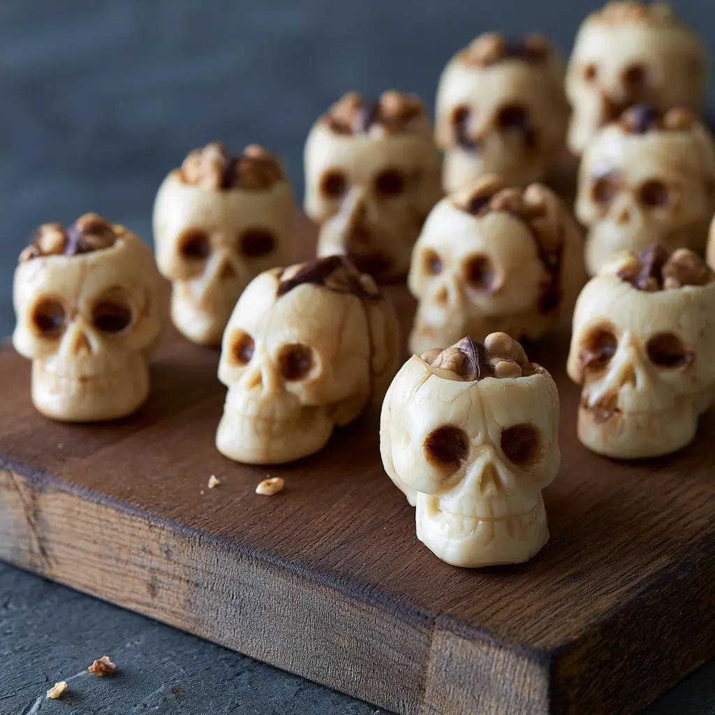 Spooky Walnut Skulls