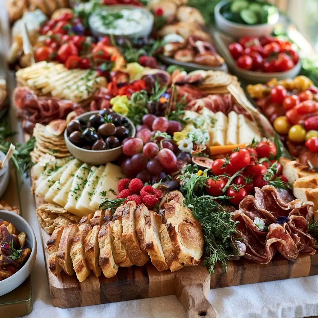 Summer Grazing Table For Backyard Bbq
