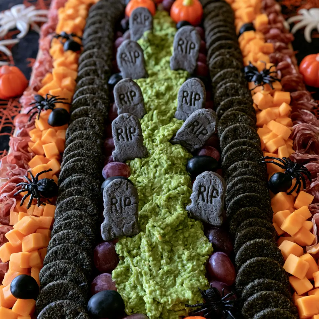 Graveyard Charcuterie Board For Halloween Night
