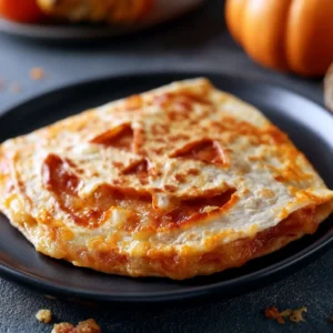 Jack O Lantern Halloween Quesadilla Recipe