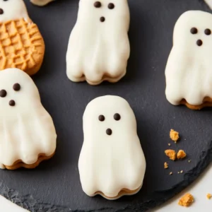 Spooky Nutter Butter Ghost Cookies