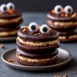 Spooky Oreo Cookies With Googly Eyes