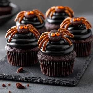 Spooky Spider Cupcakes