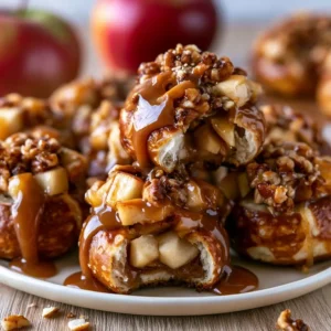 Caramel Apple Pretzel Bites