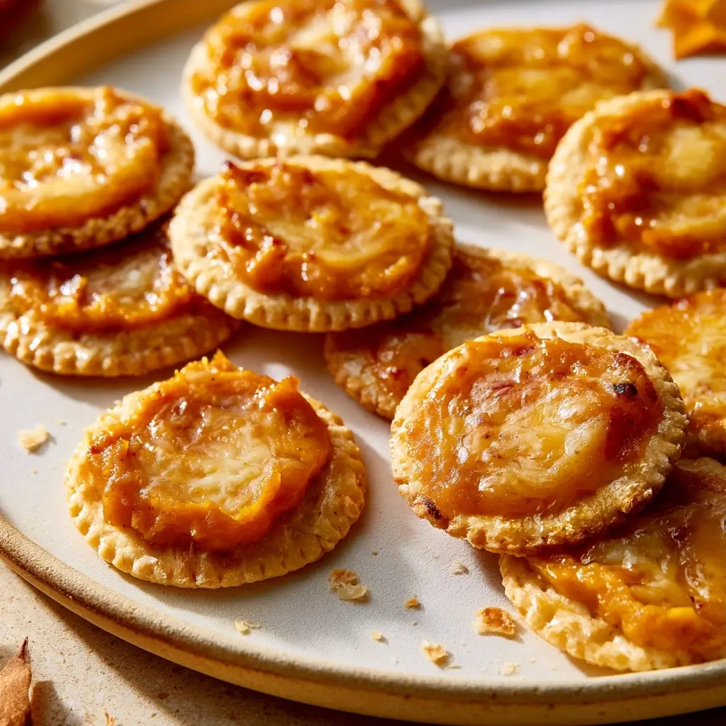 Cheesy Pumpkin Pie Crackers: Thanksgiving Appetizer Delight
