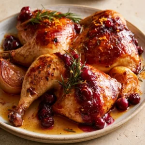 Cranberry Maple Roast Chicken