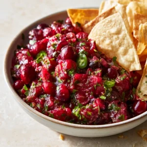 Cranberry Salsa | Thanksgiving Appetizer