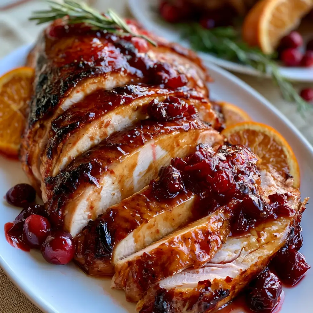 Cranberry Orange Glazed Turkey | Unique Thanksgiving Recipes