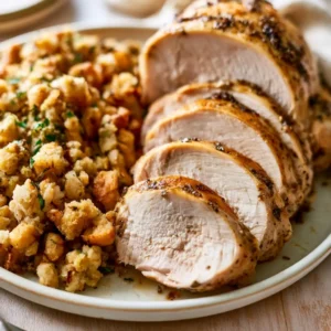 Crockpot Turkey Breast And Stuffing Recipe For Thanksgiving