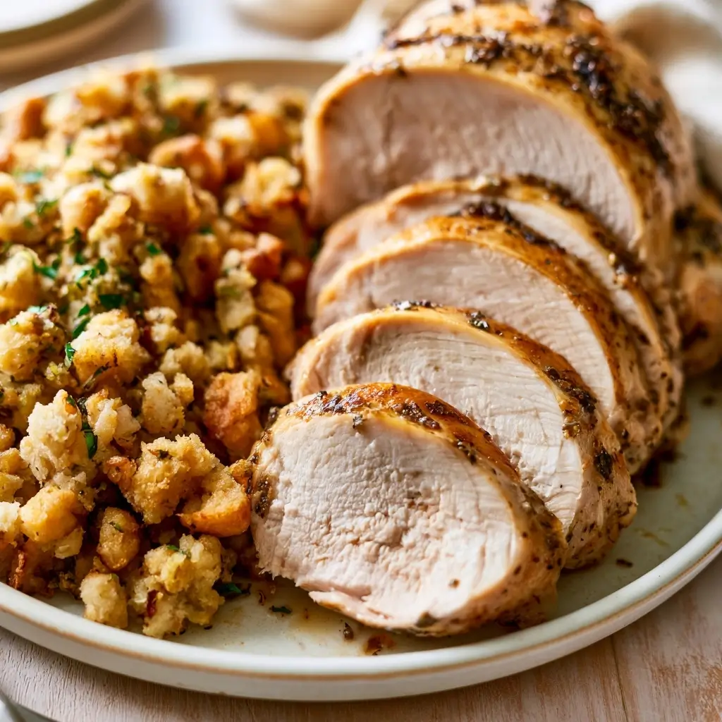 Crockpot Turkey Breast And Stuffing Recipe For Thanksgiving