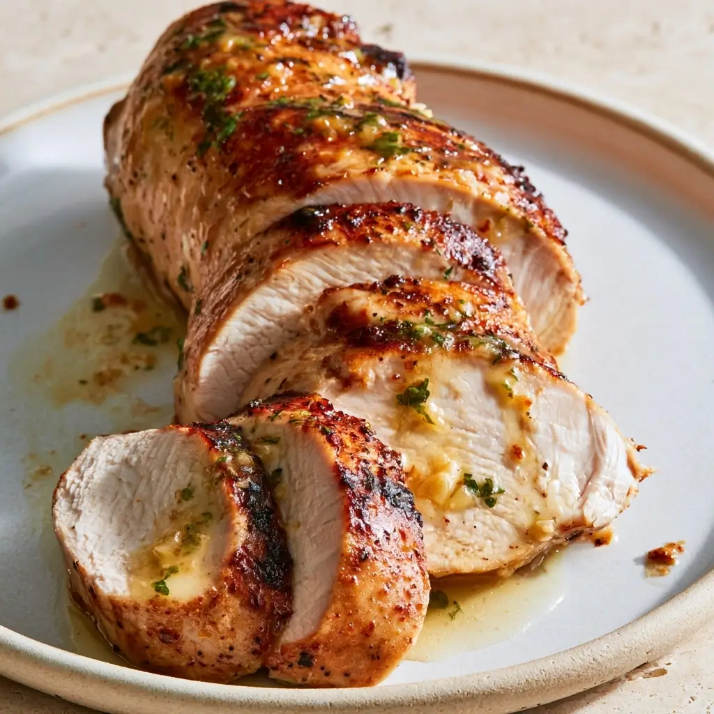 Delicious Savory Garlic Butter Turkey Tenderloin Recipe For Dinner
