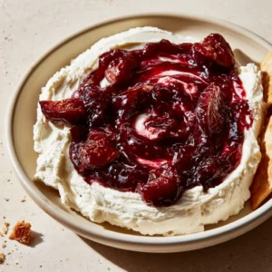 Fig Jam Goat Cheese Dip For Thanksgiving