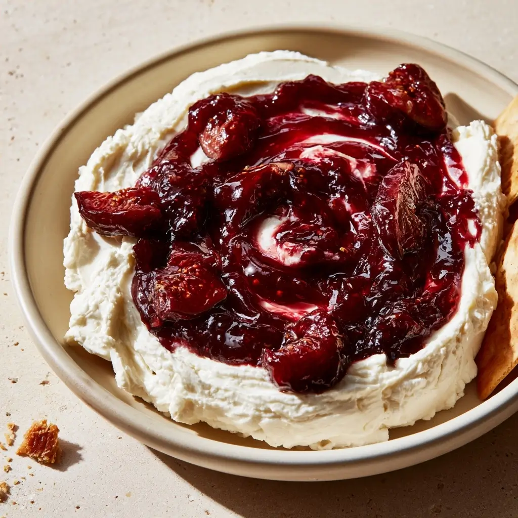 Fig Jam Goat Cheese Dip For Thanksgiving