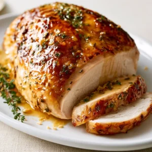 Garlic Butter Baked Turkey Breast