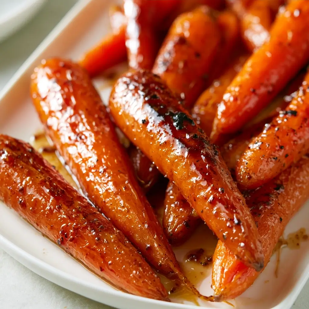 Honey Balsamic Roasted Carrots