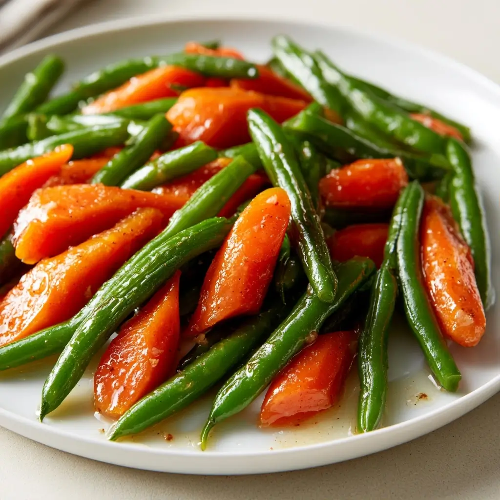Honey Glazed Carrots And Green Beans | Easy Thanksgiving Side Dish