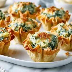 Spinach Artichoke Wonton Cups | Easy Holiday Appetizer