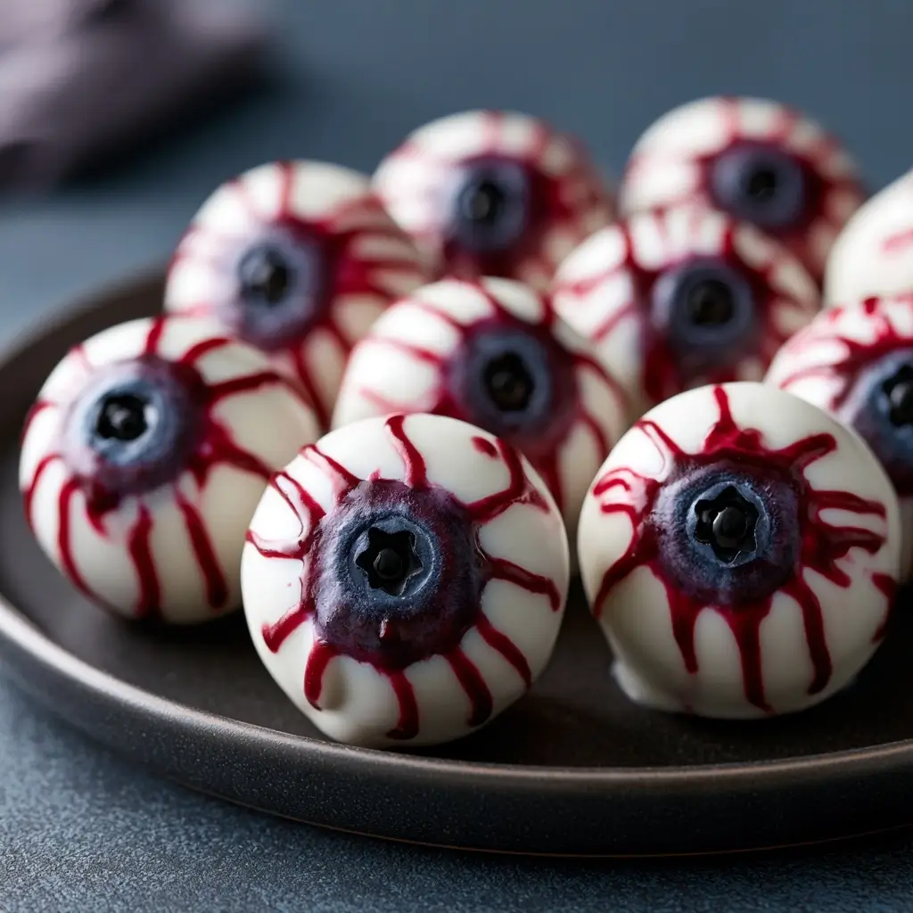 Spooky Blueberry Eyeballs