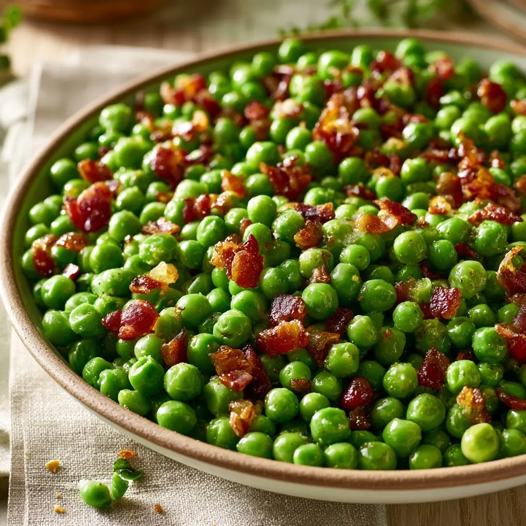 Thanksgiving Peas & Pancetta Side Dish