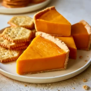 Thanksgiving Pumpkin Pie Cheese And Crackers Appetizer Idea