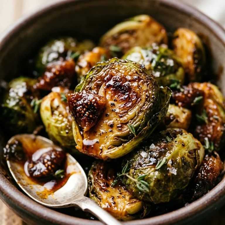 Balsamic-Fig Glazed Brussels Sprouts