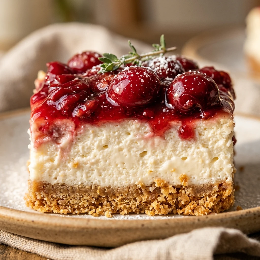 Cherry Cheesecake Bars