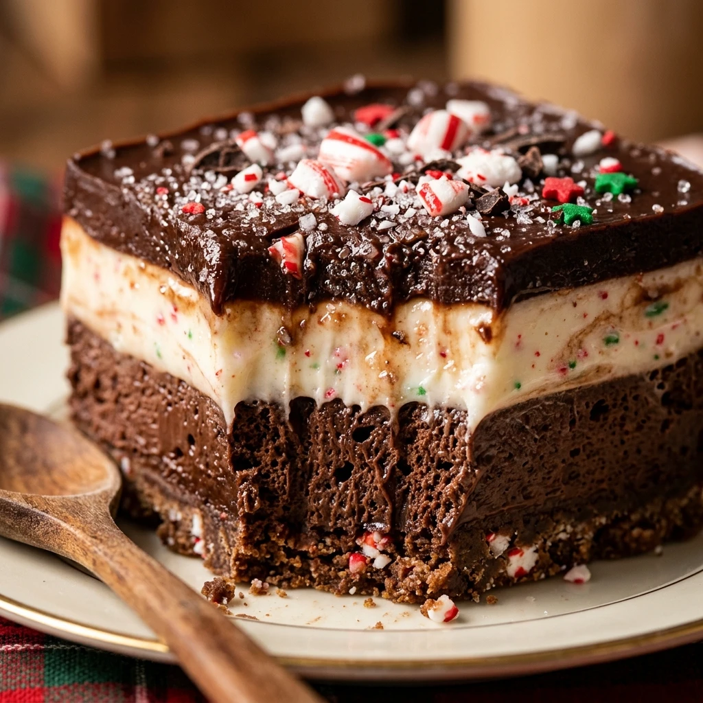 Christmas Chocolate Peppermint Lush Dessert