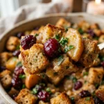 Cranberry Apple Stuffing for Holiday Feast