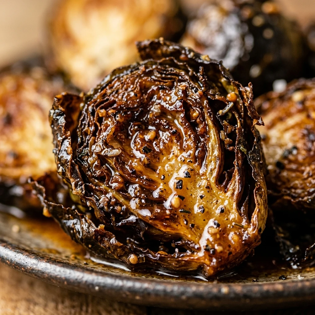 Crispy Brussels Sprouts with Maple-Mustard Glaze