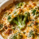 Easy & Creamy Broccoli Cheese Casserole