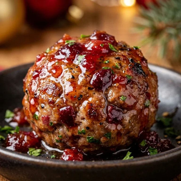 Quick Christmas Cranberry Meatballs