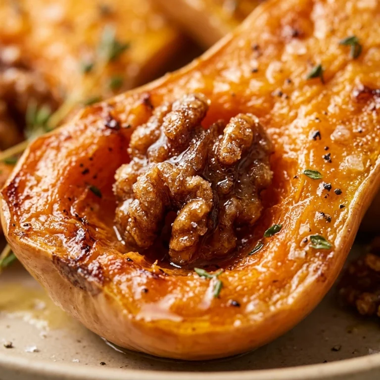 Roasted Butternut Squash with Candied Walnuts