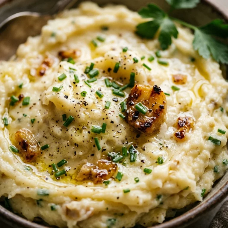 Roasted Garlic Mascarpone Mashed Potatoes