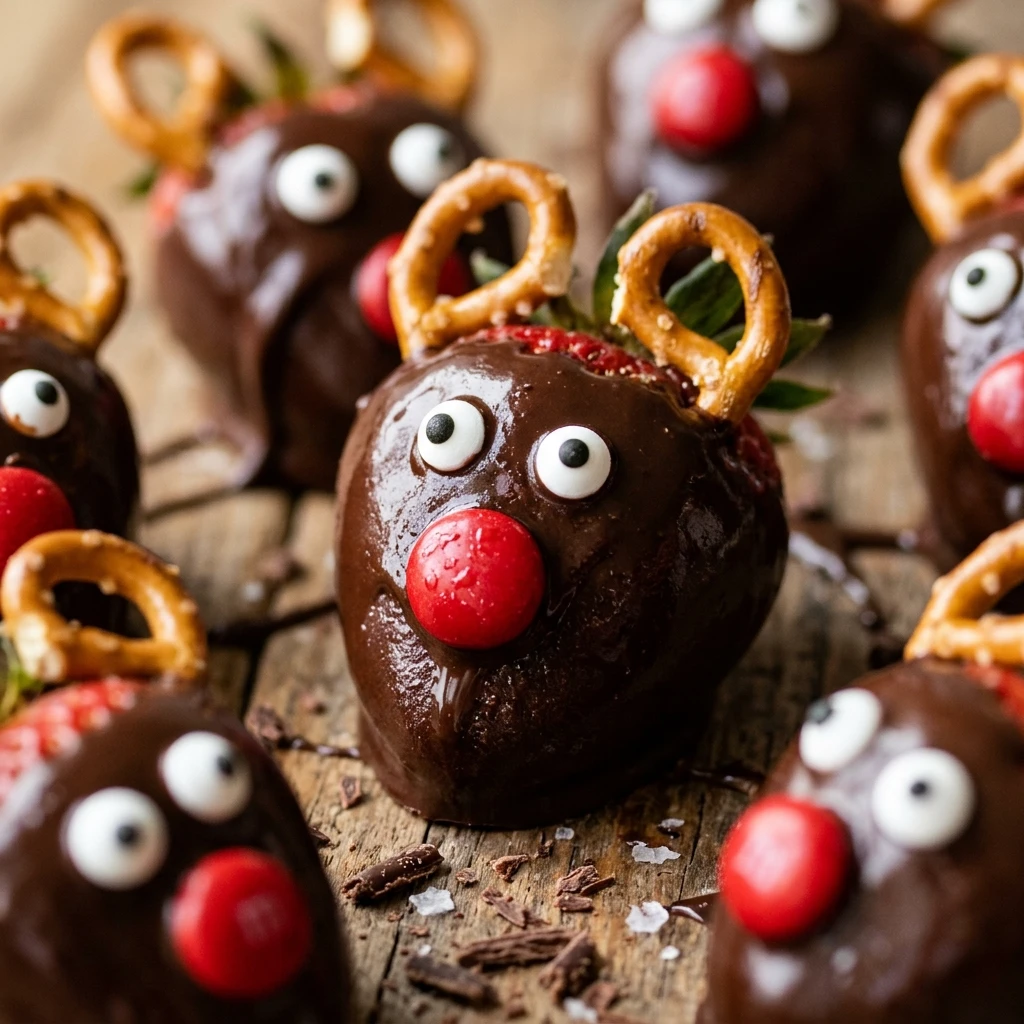 Rudolph Chocolate Covered Strawberries