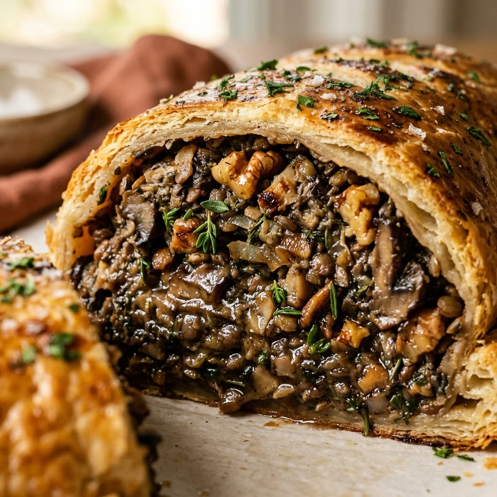 Vegetarian Mushroom Wellington for Thanksgiving